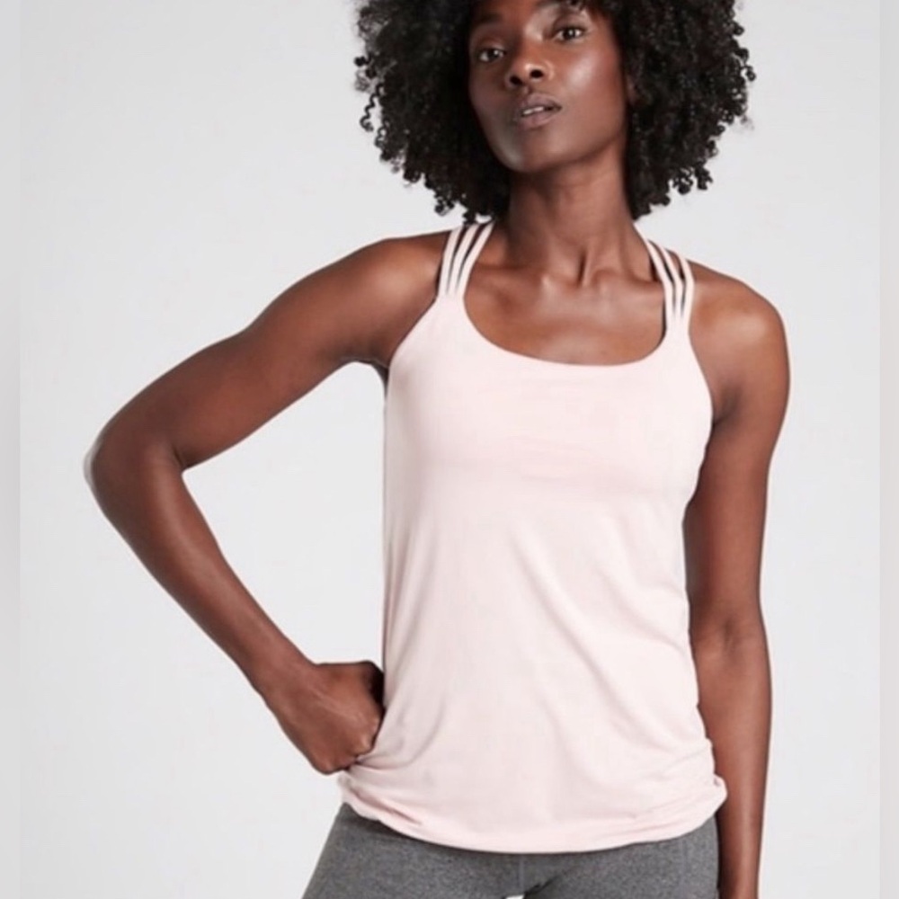 Athleta Pink Strappy Tank Top